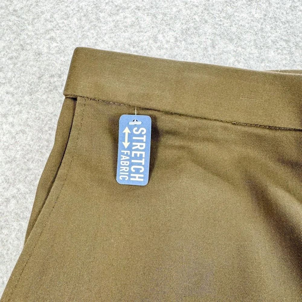 Haggar Pants Mens 44x30 Beige Premium No Iron Khaki Classic Fit Stretch NEW $70